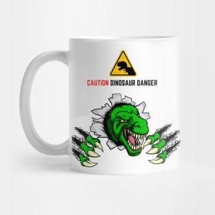 Caution Dinosaur Danger Mug